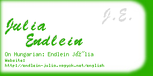 julia endlein business card